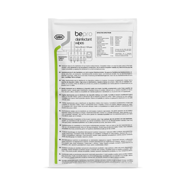 BePro DISINFECTANT WIPES - 120pz Refill